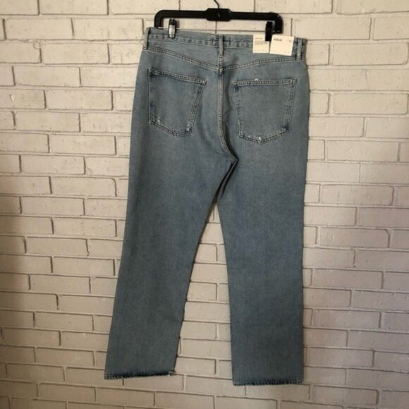 AGOLDE “Lana” Low-Rise Vintage Straight Jeans – Women’s Size 32 – Classic Indigo - Picture 5 of 12